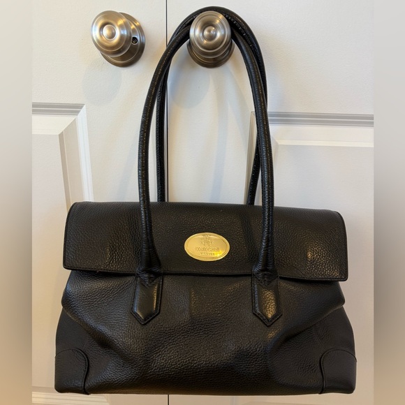 Roberto Cavalli Black Pebbled Leather Shoulder Bag - Picture 3 of 12